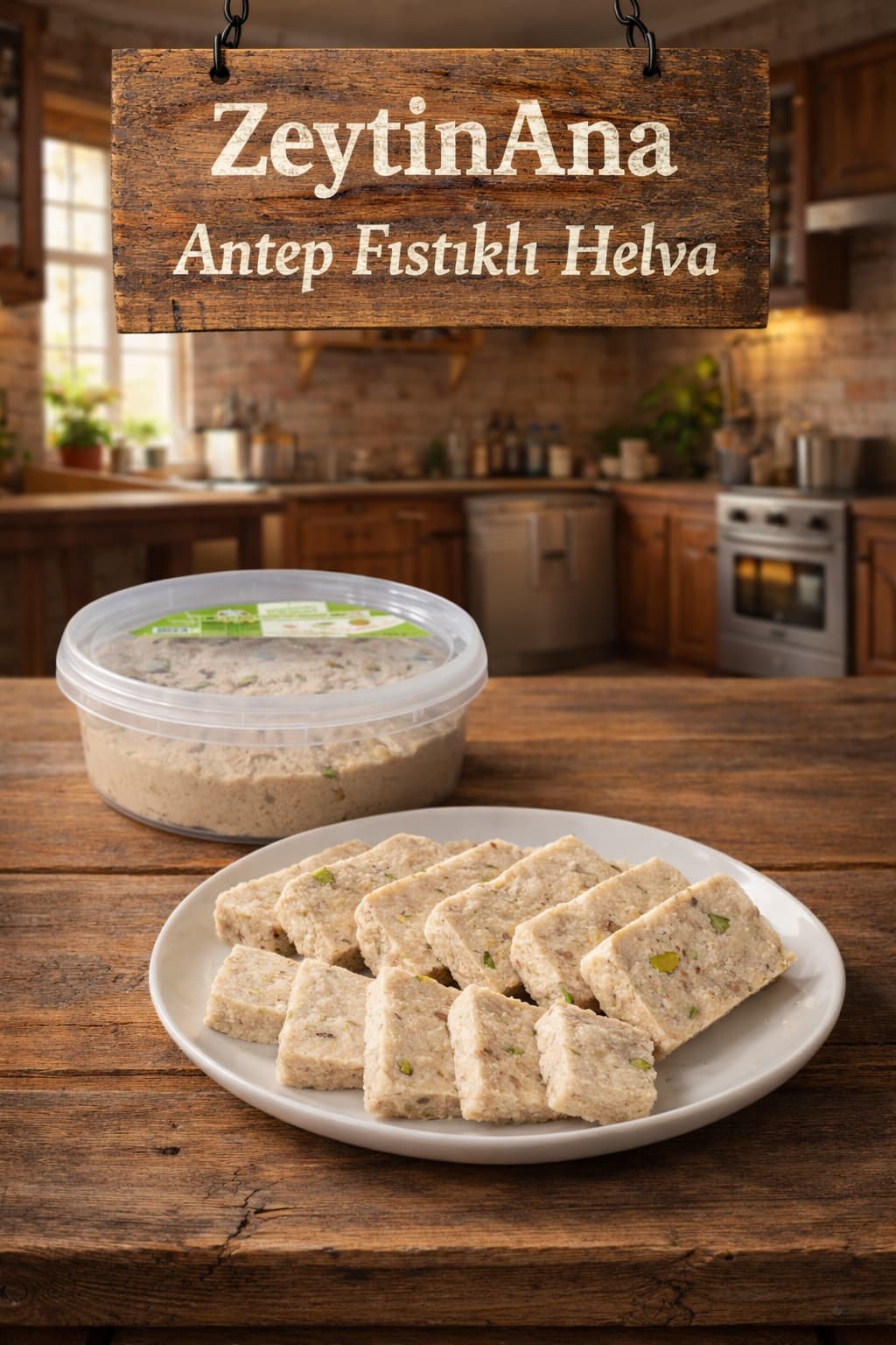 ZeytinAna Antep Fıstıklı Helva 700 Gr
