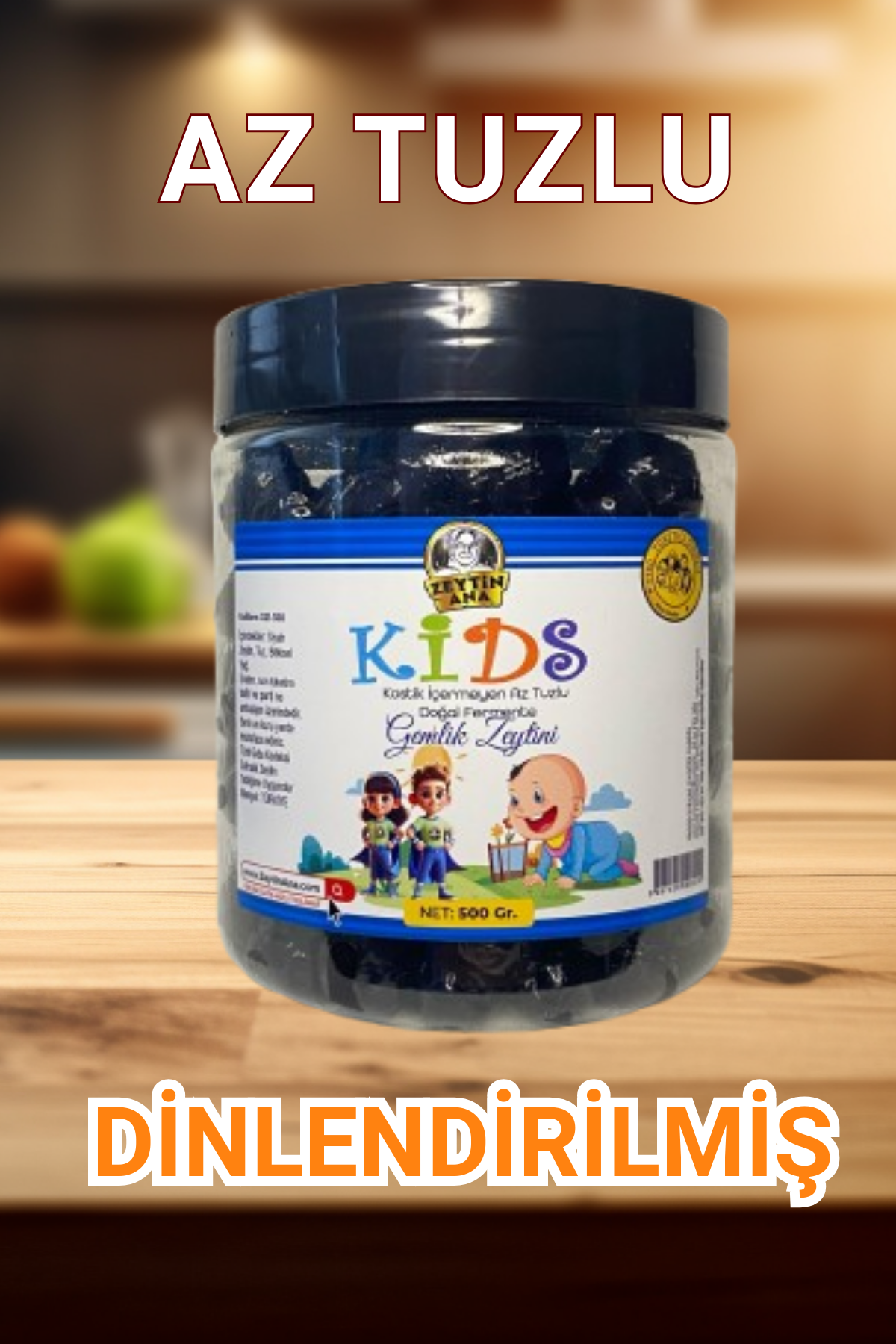 Az Tuzlu Zeytin,  Ağır Metal Analizli 500 GR