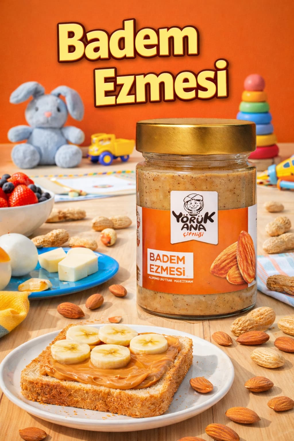 Yörük Ana Badem Ezmesi 200 Gr