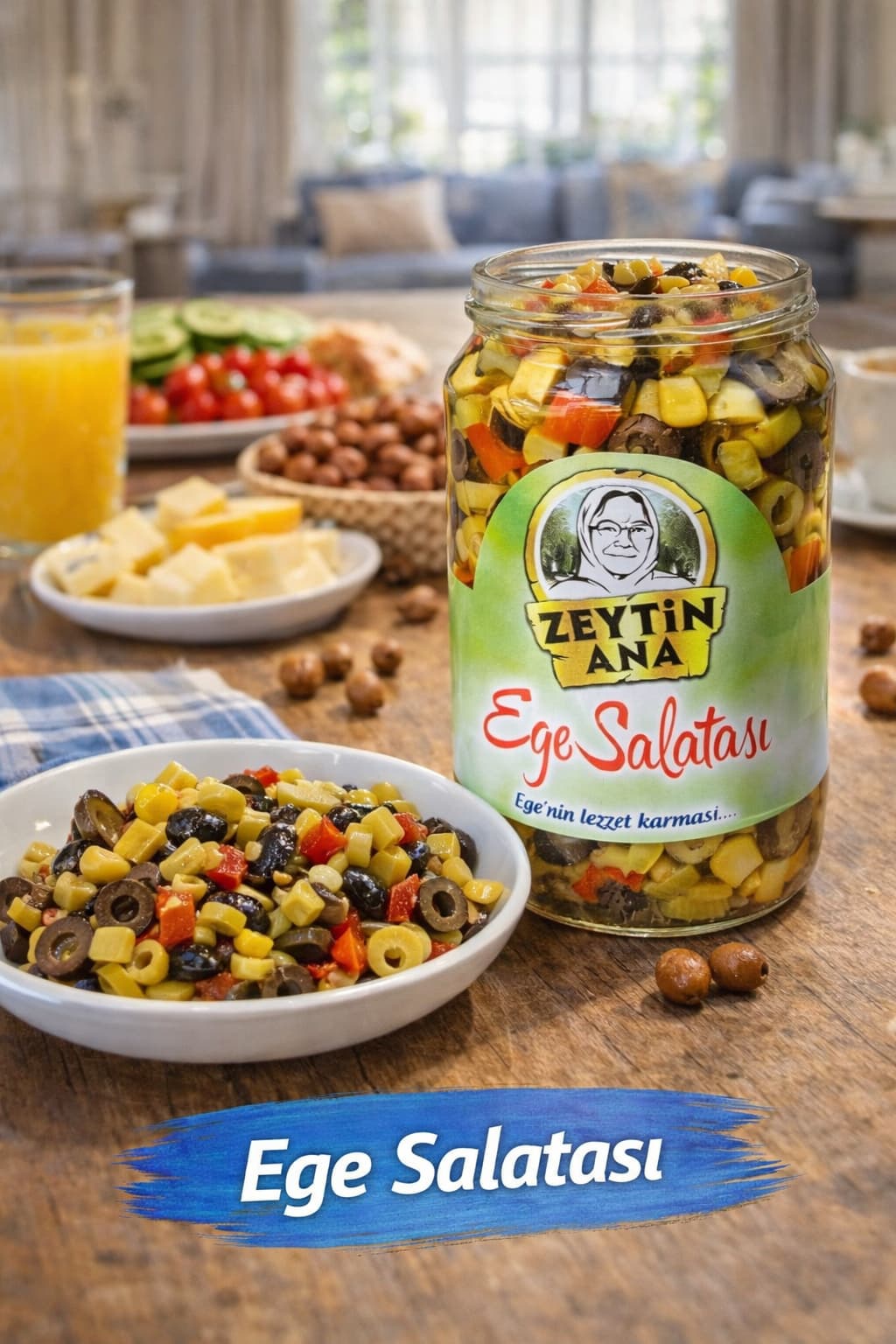 ZeytinAna Ege Zeytin Salatası 400gr Kavanoz