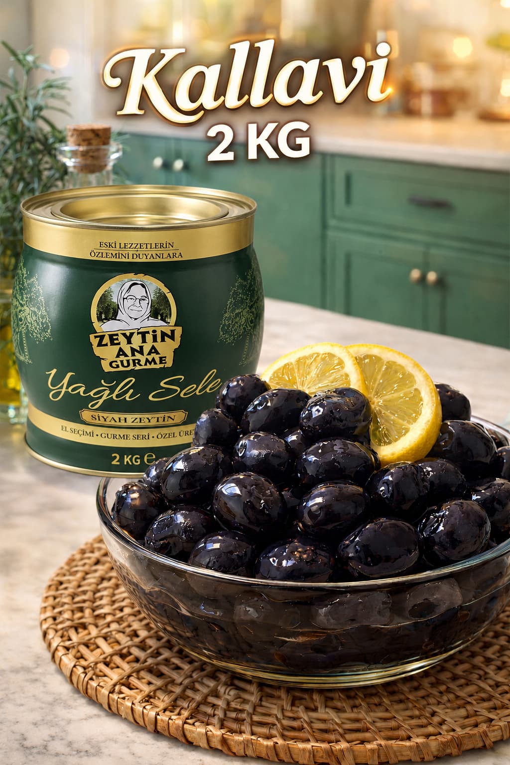 ZeytinAna Kallavi XXL Gemlik Zeytini 2 KG