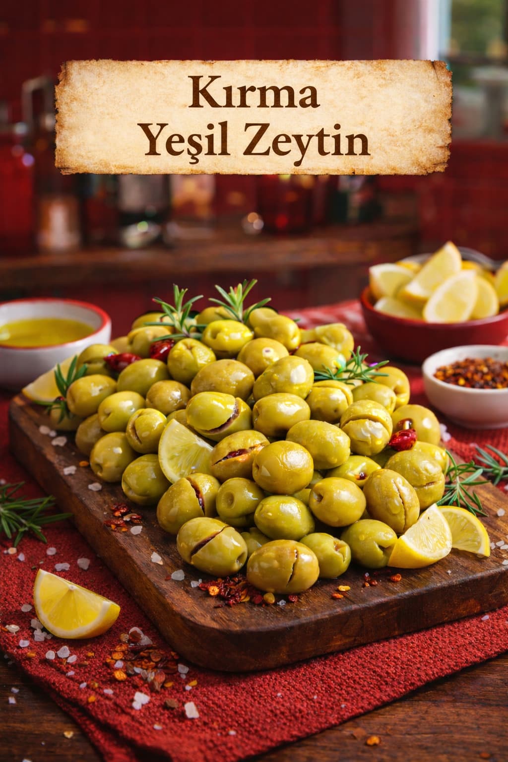 ZeytinAna Kırma Yeşil Zeytin 900 Gr