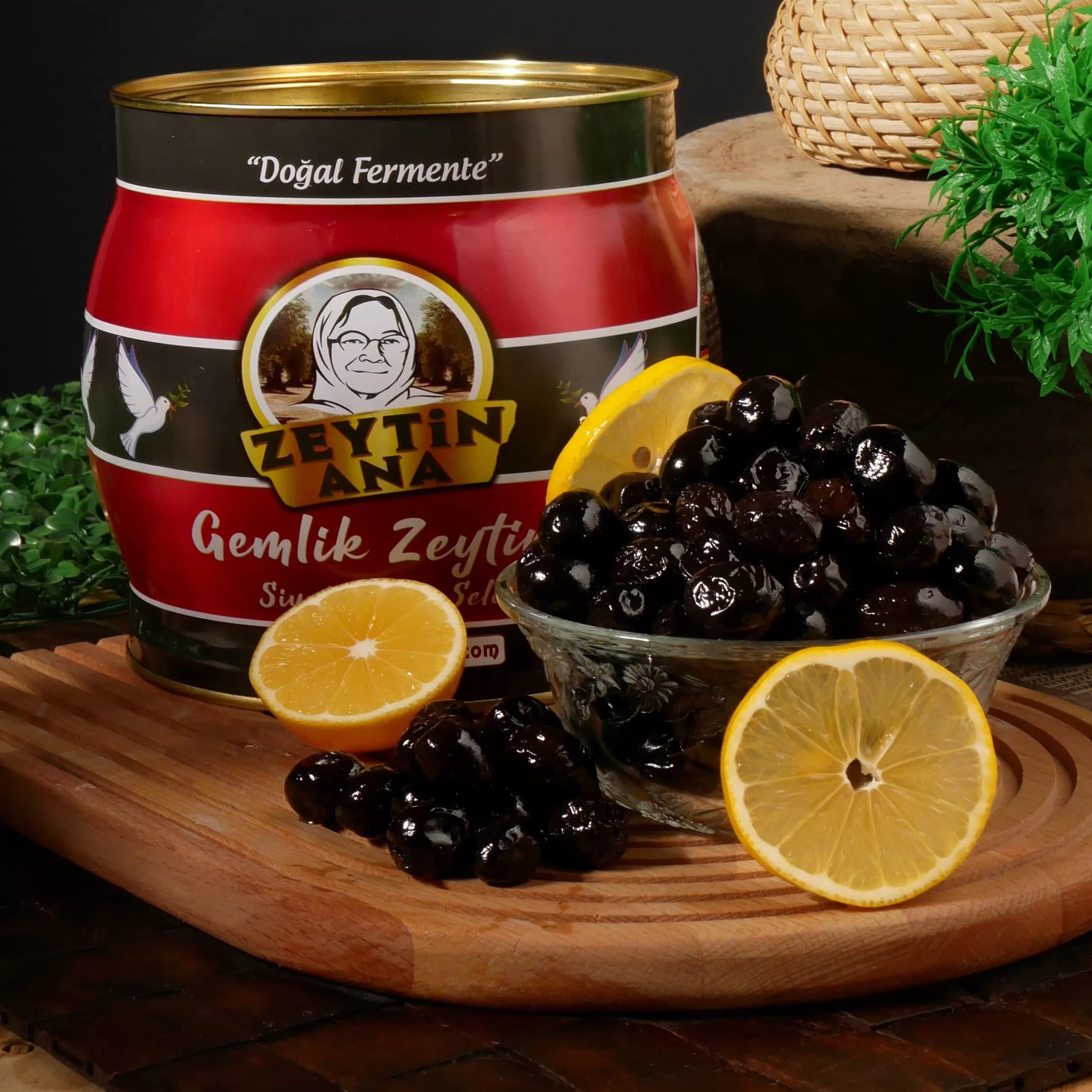 Gemlik Zeytini Kehribar 2 KG [Kostik İçermez]