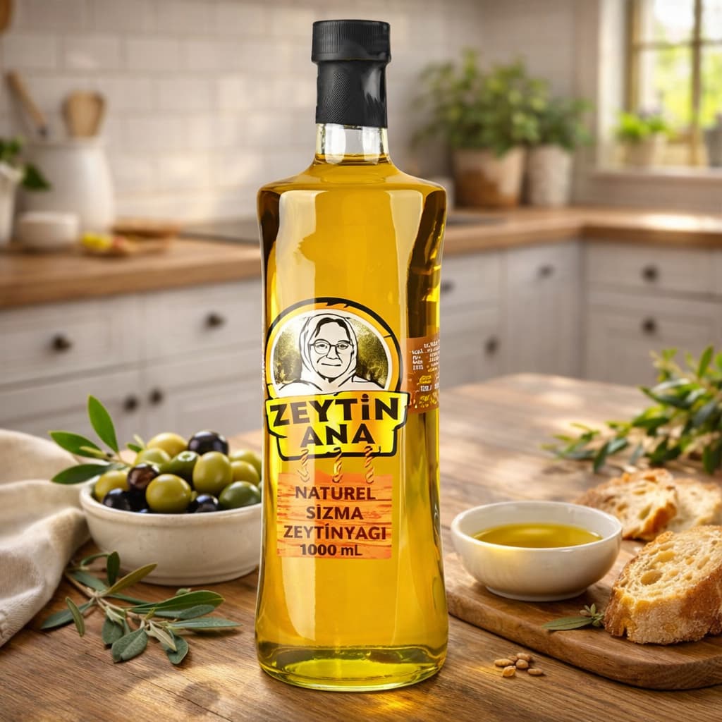 ZeytinAna Naturel Sızma Zeytinyağı 1 Lt Cam