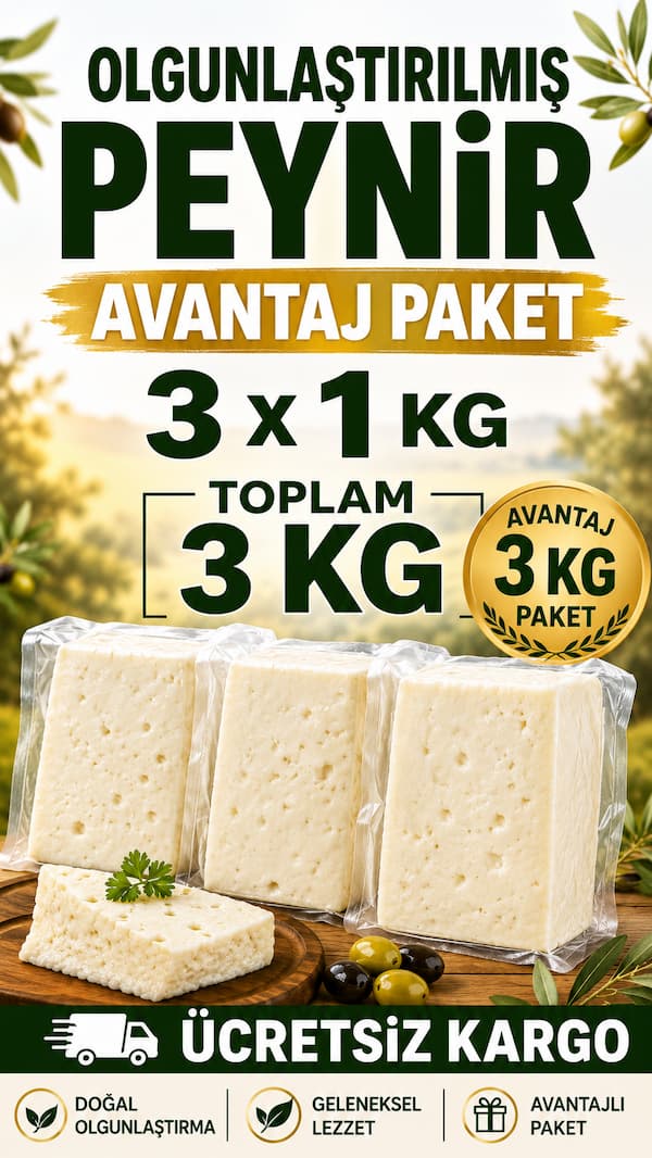 Nostalji Peynir 3 x 1000 Gr Avantaj Paket