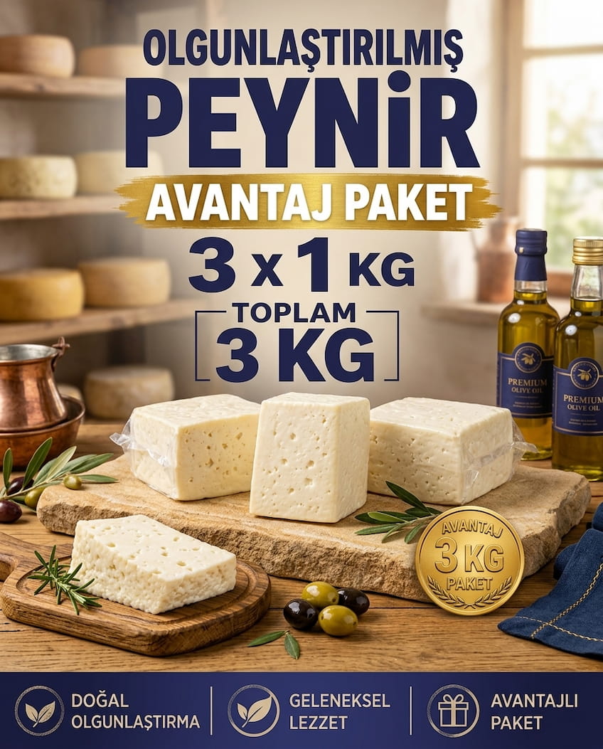 Nostalji Peynir 3 x 1000 Gr Avantaj Paket