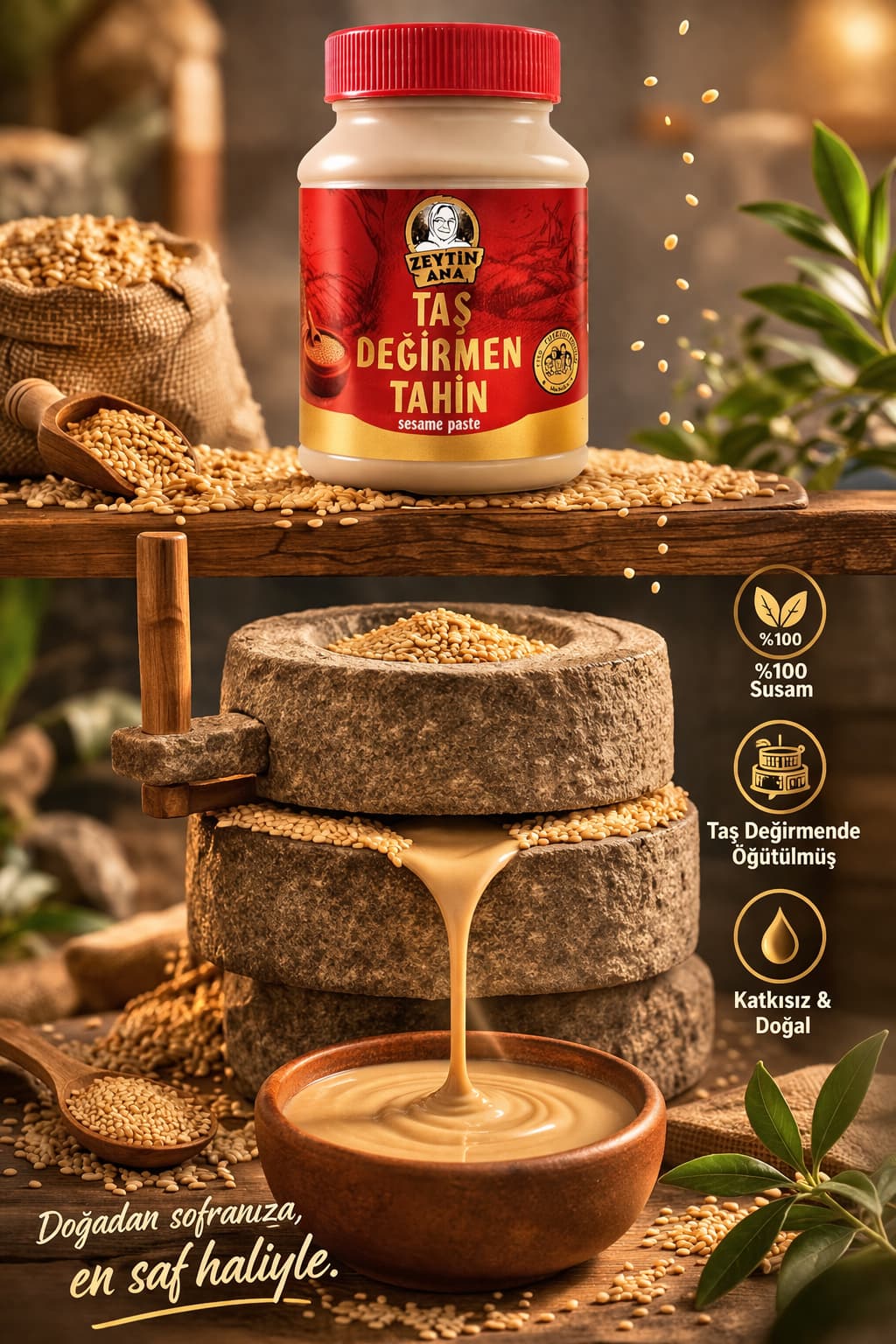 Taş Değirmen Tahin 550 GR