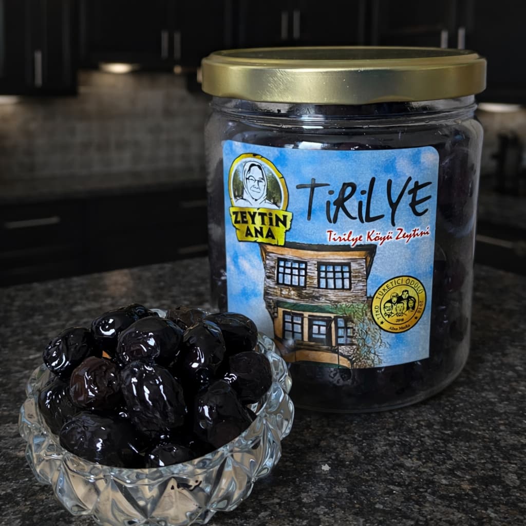 Doğal Fermente Tirilye Zeytini 500 Gr