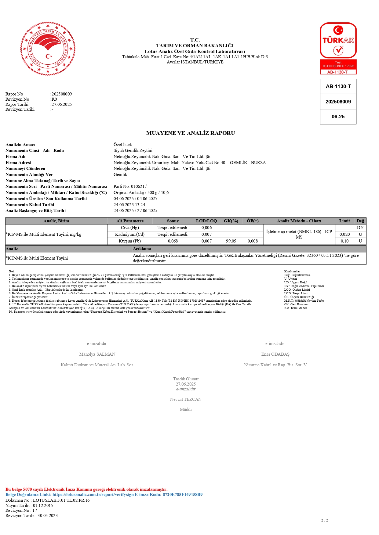 ZeytinAna Nostalji Taş Baskı Zeytin (L) 2 KG